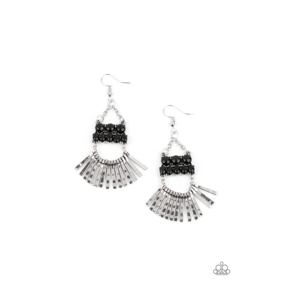 A Flare for Fierceness Black Earrings (79) - Picture 2 of 3